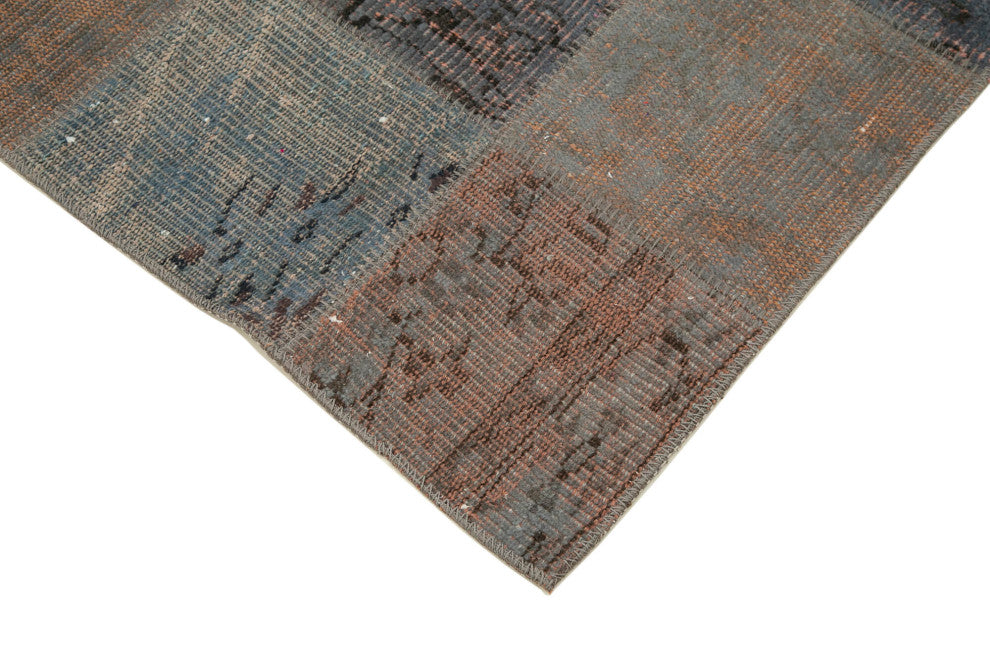 Rug N Carpet - Handwoven Anatolian 2' 11" x 9' 8" Small Patchwork Runner Rug