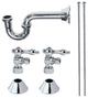 Kingston Brass Plumbing Sink Trim Kitchen With P Trap, Polished Chrome