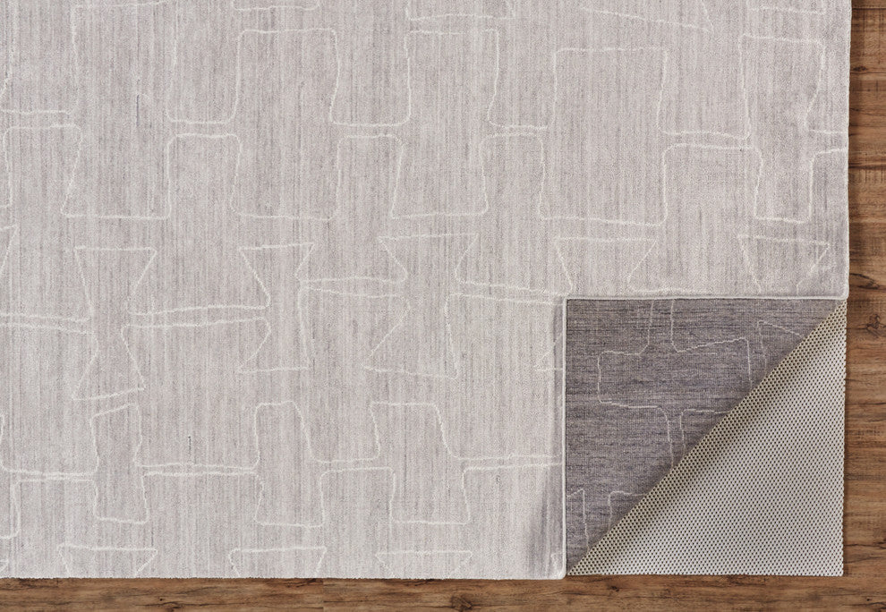 Weave & Wander Inger Taupe/Ivory 3'6"x5'6" Rug
