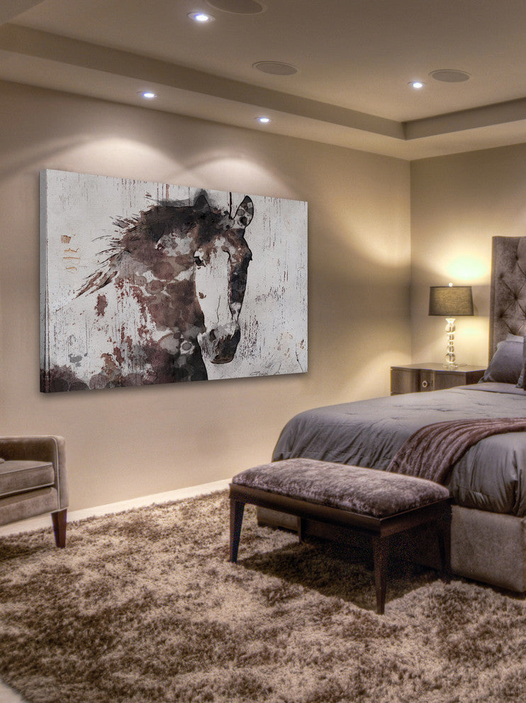 "Gorgeous Horse" Painting Print on Wrapped Canvas, 36"x24"