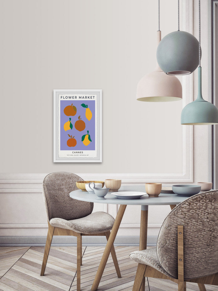 "Flower Market Cannes" Framed Painting Print, 30x45