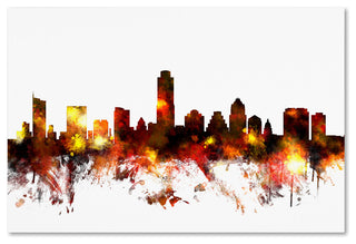 "Austin, Texas Skyline III" Canvas Art by Michael Tompsett