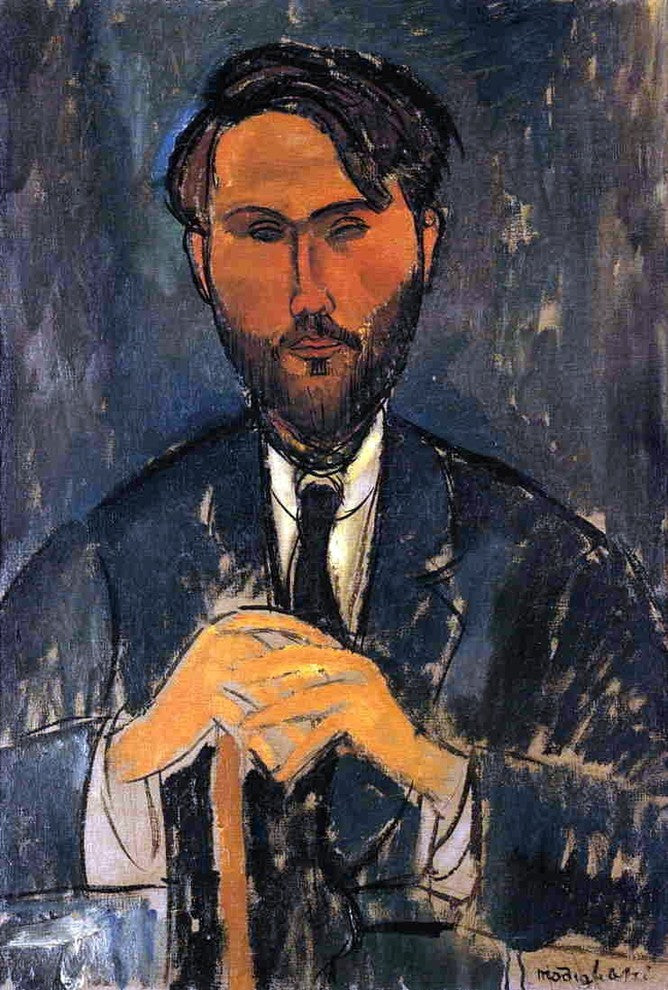 Amedeo Modigliani Leopold Zborowski With Cane Wall Decal