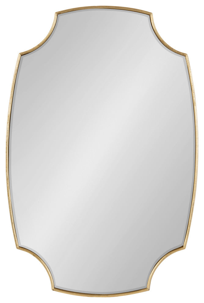 Jovanna Scallop Mirror, Gold 20x30