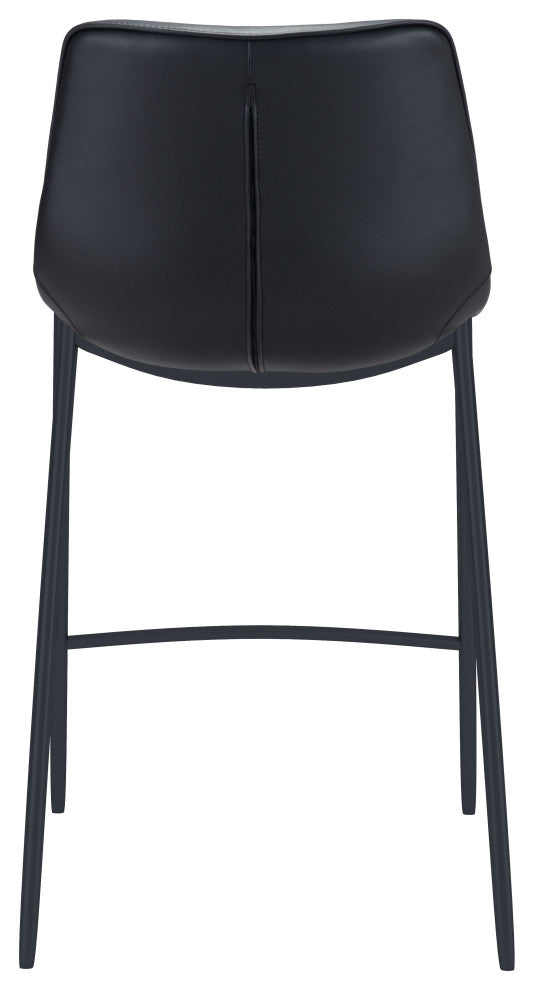 Magnus Bar Chair, Set of 2 Black