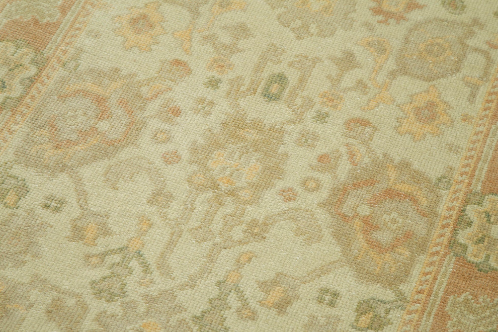 Rug N Carpet - Handmade Oriental 2' 8" x 11' 10" Runner Oushak Area Rug