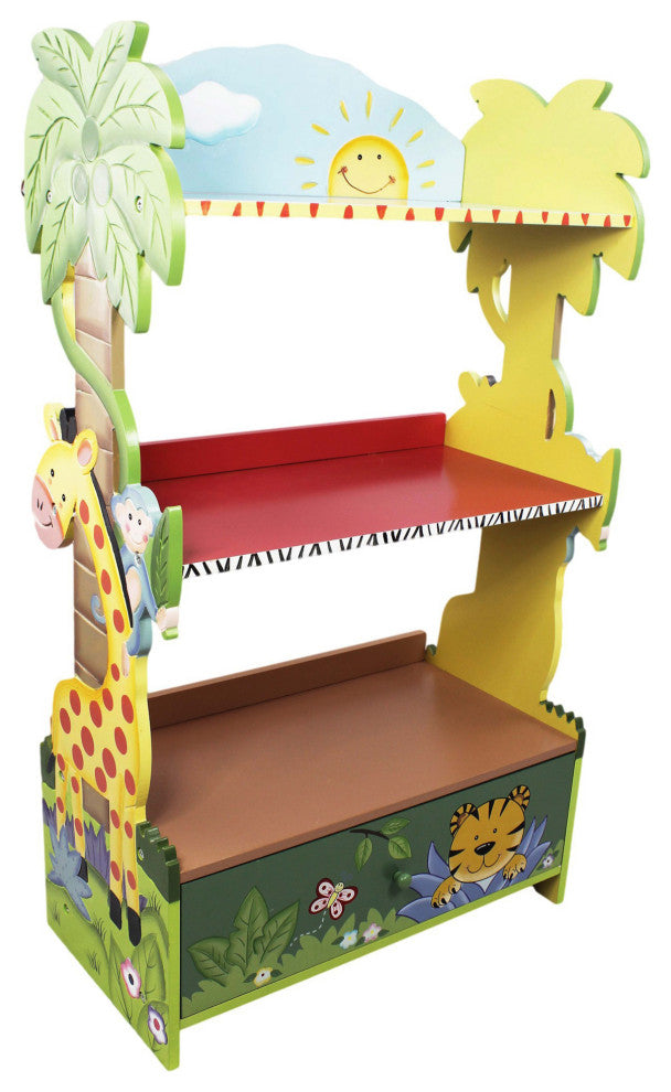 Kids Sunny Safari Bookshelf - Toy Furniture
