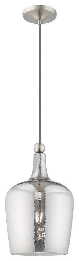 Livex Lighting Brushed Nickel 1-Light Mini Pendant