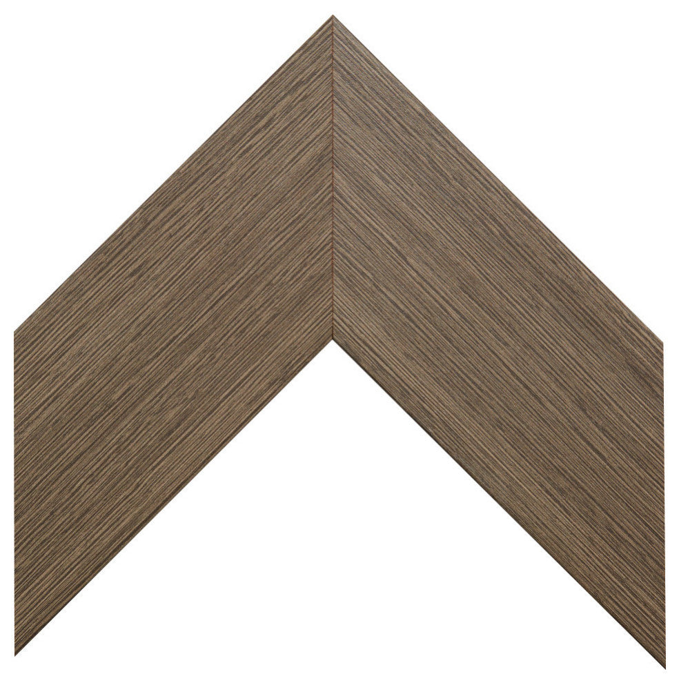 Pendleton Framed Wall Mirror, Grey Oak, 28" X 48"