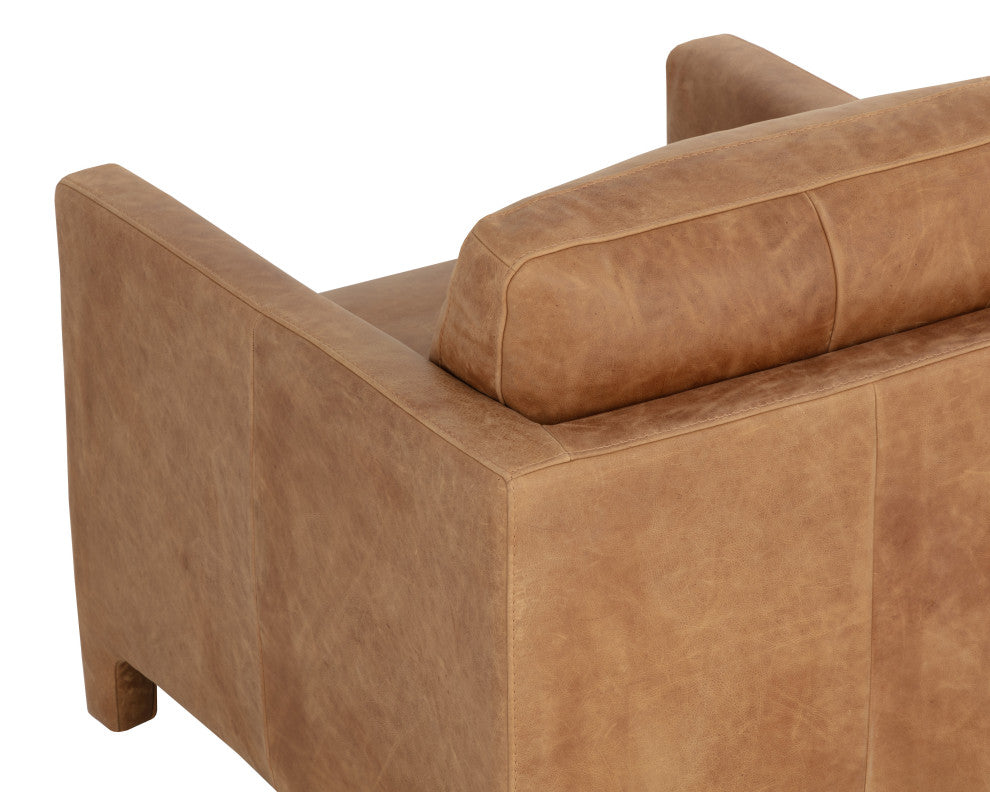 Rodney Lounge Chair, Camel Leather