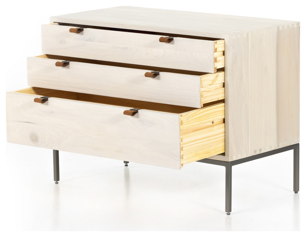 Trey Large Nightstand-Dove Poplar