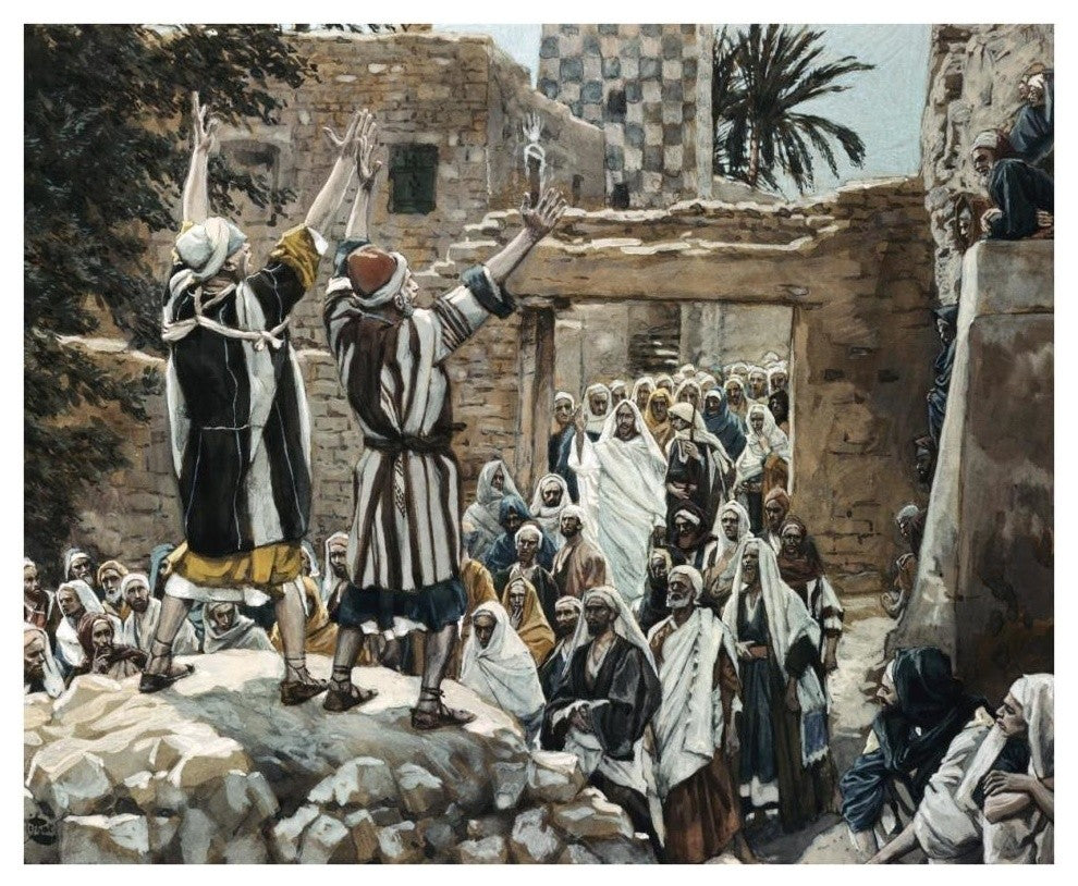 "Healing of The Two Blind Men at Jericho" Print by James Tissot, 38"x31"