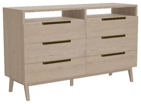 Napa 64" 6-Drawer Dresser, Finish: Dove
