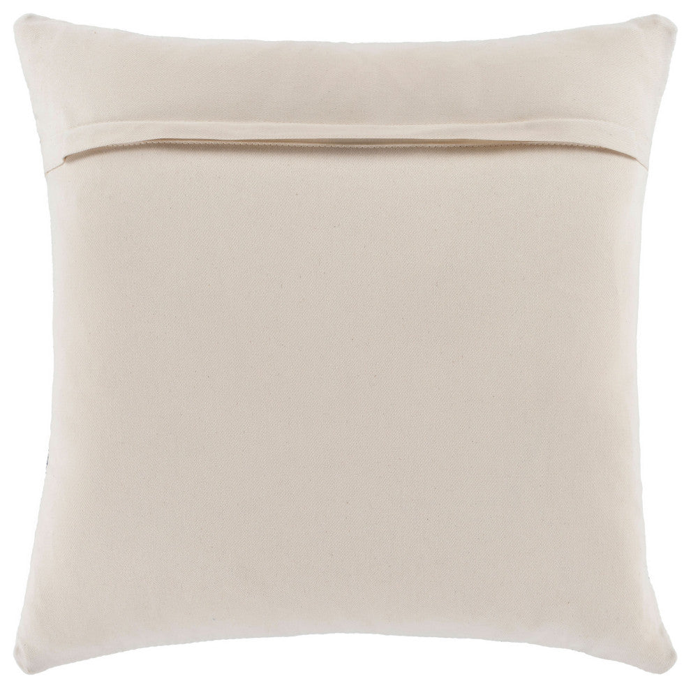 Surya Manitou Navy Pillow Cover 20"H X 20"W