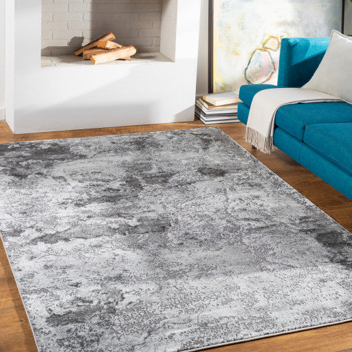 Surya Tibetan TBT-2320 5'3"x7'7" Rug, Gray/White