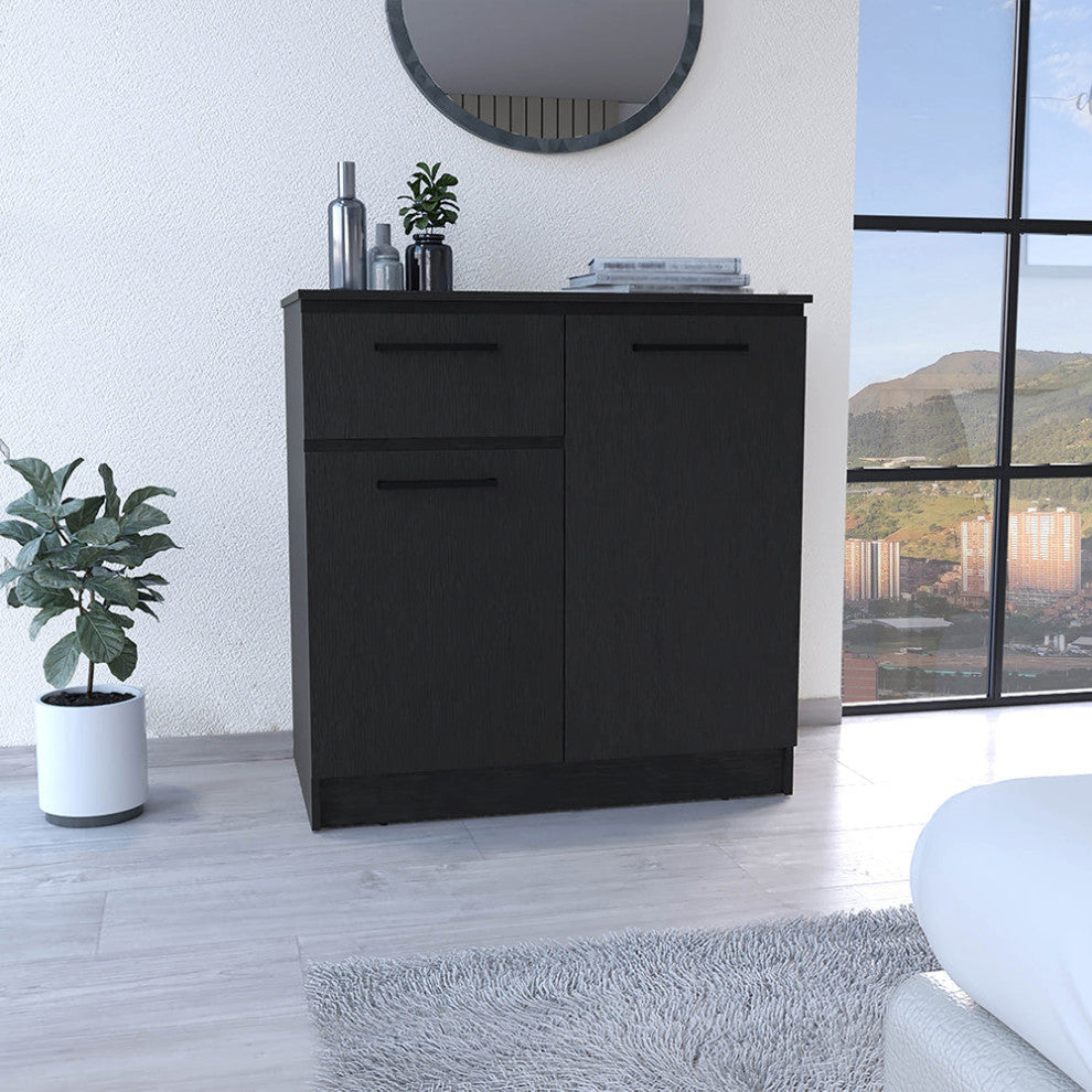 DEPOT E-SHOP Orleans Dresser with 2-Door Cabinets and Drawer