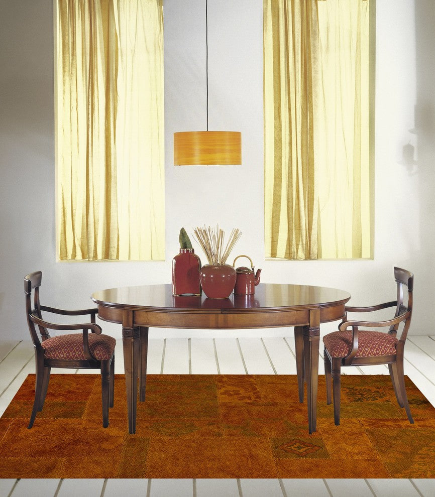 Hand Tufted Orange Wool Area Rug