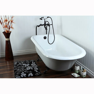 Kingston Brass CCK103T Vintage Floor Mounted Clawfoot Tub Filler - Brushed