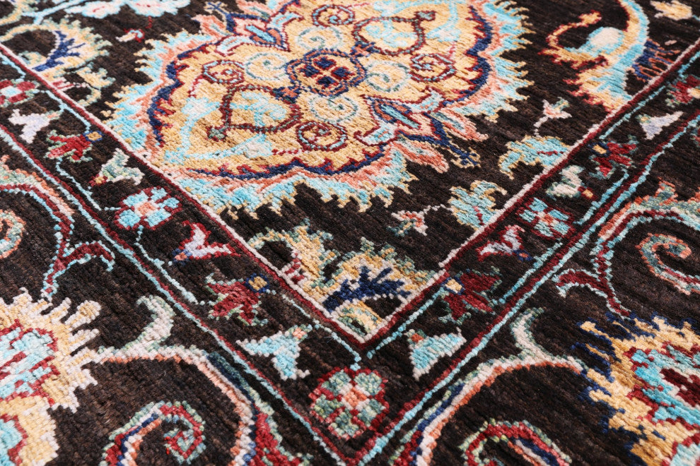 6' 9" X 9' 5" Persian Tabriz Handmade Wool Rug Q11319