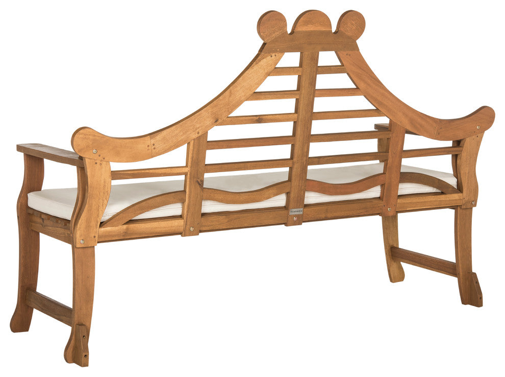 Azusa Bench - Teak Brown, Beige