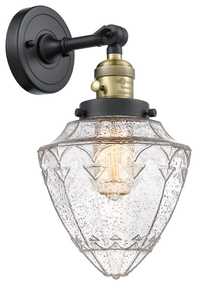 INNOVATIONS 203SW-BAB-G664-7 1-Light Sconce Black Antique Brass