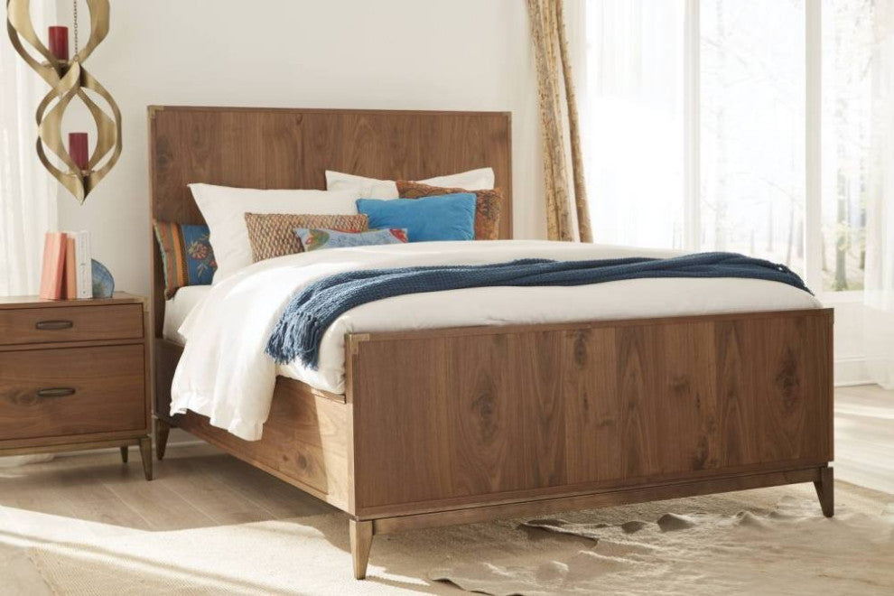 Alistair Mid-Century Walnut Bed