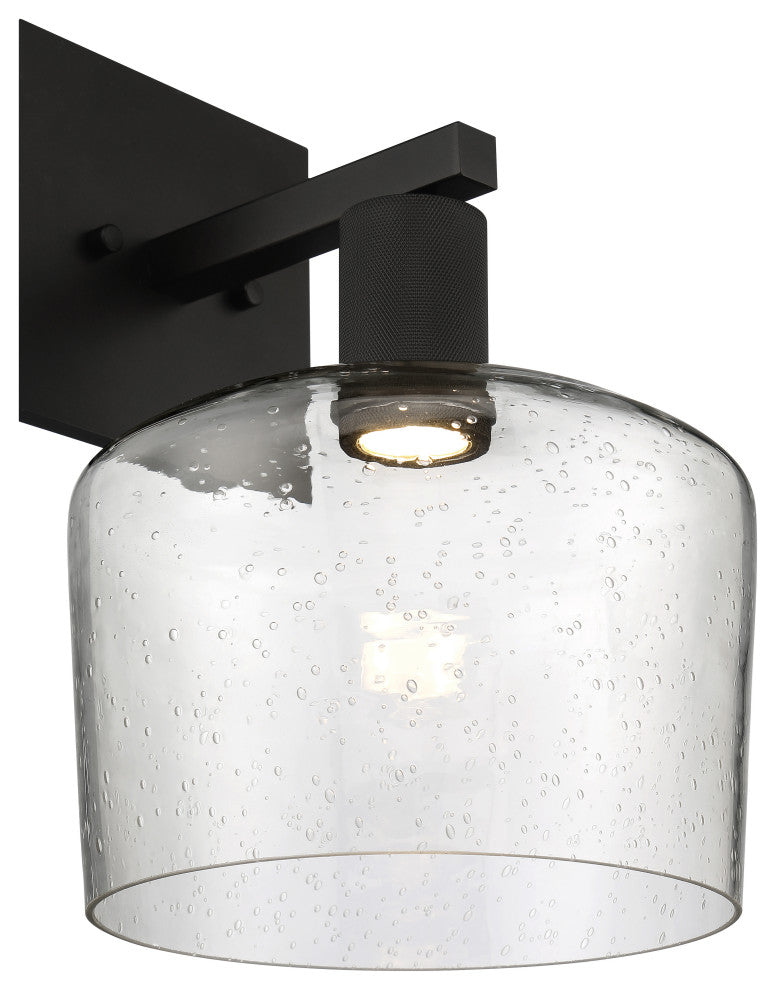 Access Port Nine 1-Light Chardonnay LED Wall Sconce Matte Black