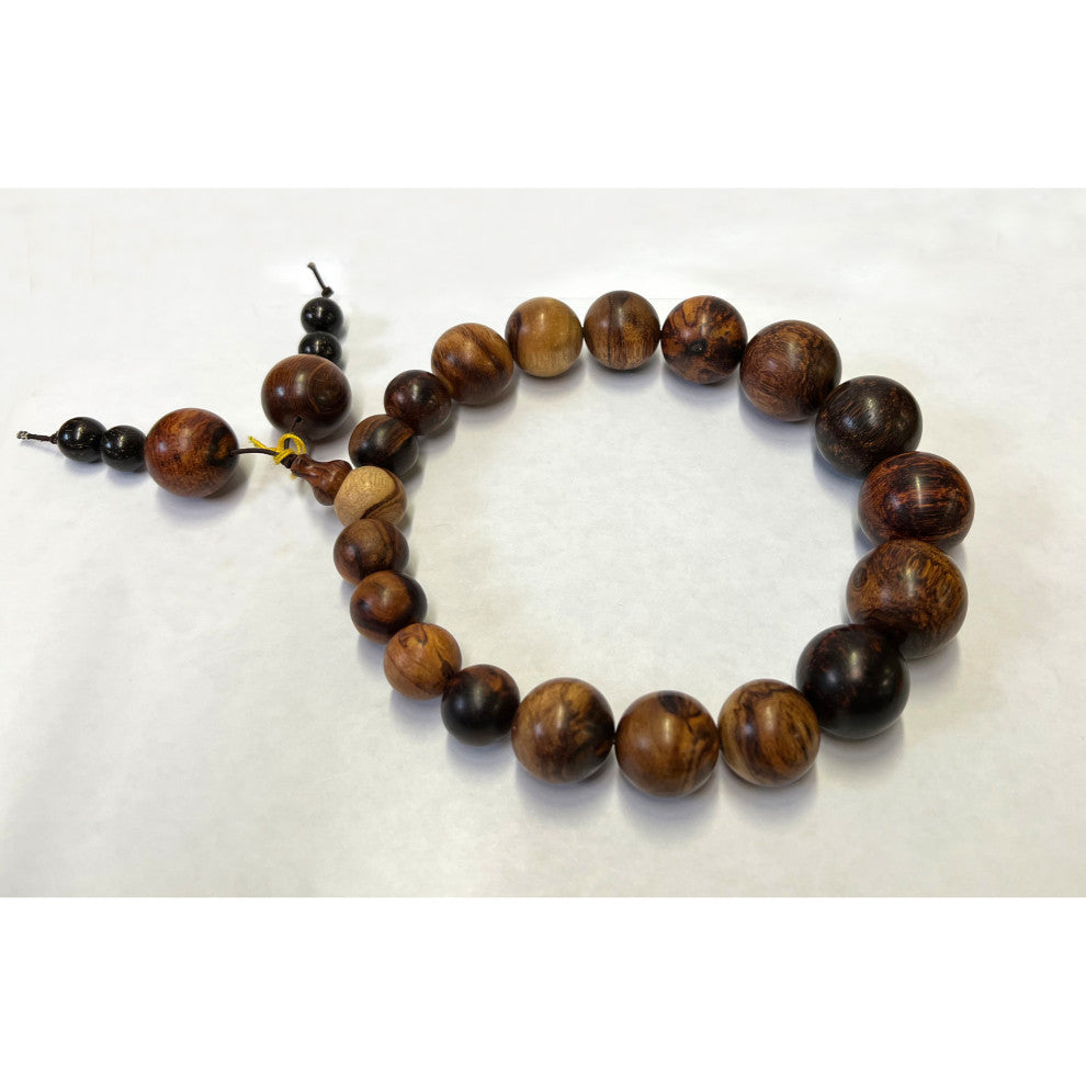 Chinese Huanghuali Rosewood Beads Hand Rosary Praying Bracelet Hws2411