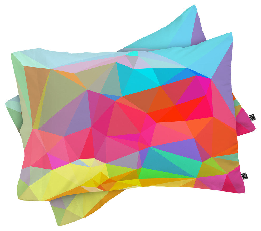 Deny Designs Three Of The Possessed Crystal Crush Pillow Shams, King