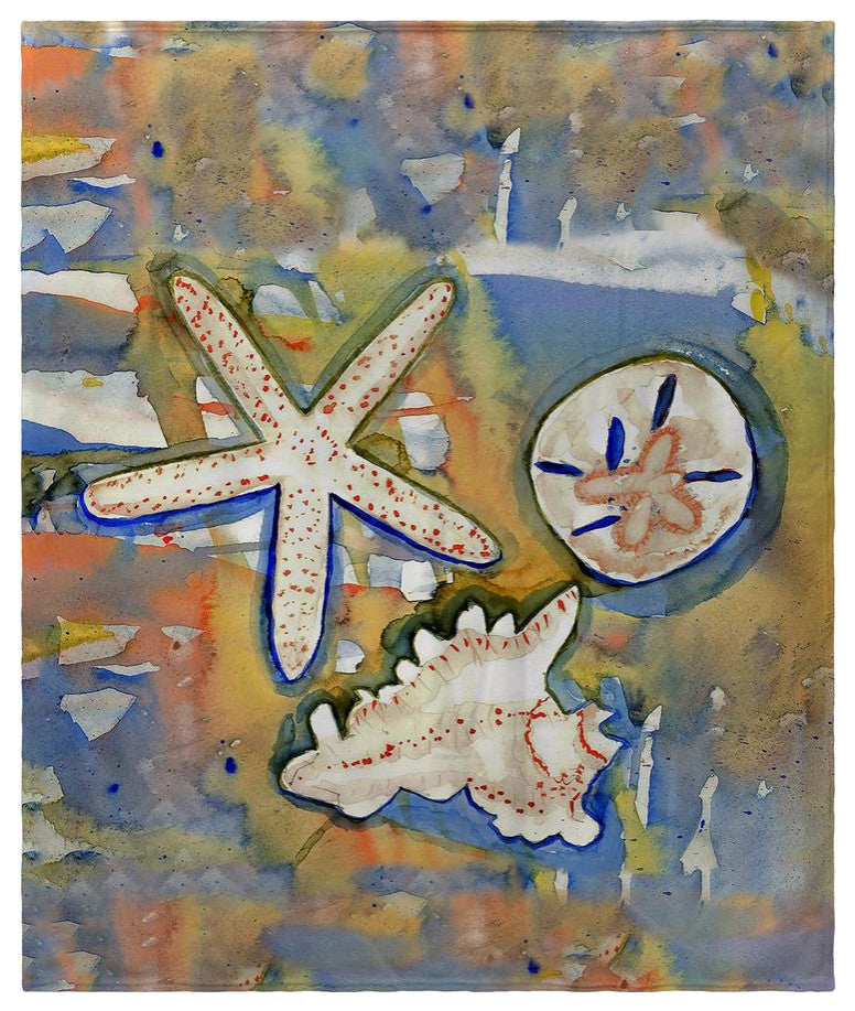 Beach Treasures Fleece Blanket