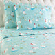"Fun in the Snow" Micro Flannel Sheet Set, Queen