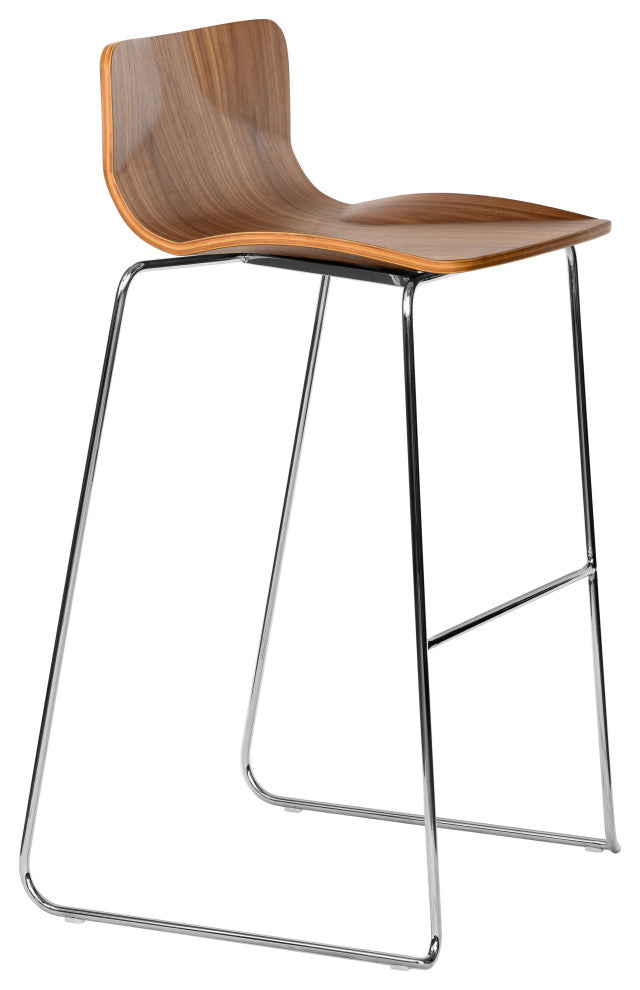 JC Stacking Bar Stool, Walnut