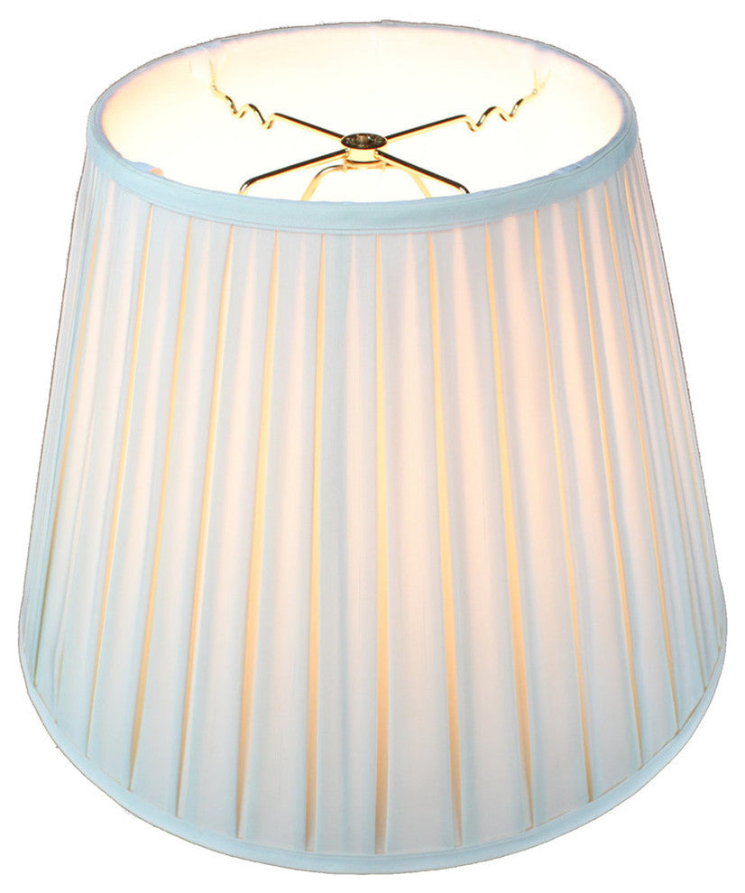 Empire Box Pleat Egg Shell Deluxe Lamp Shade 11"x18"x13.5