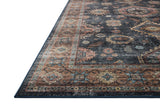 Loloi Washable Anniston Denim/Sunset Rug, 2'6"x10'