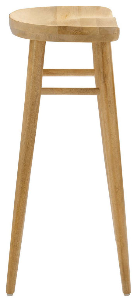 Saville Backless Wood Bar Stools - Set of 2