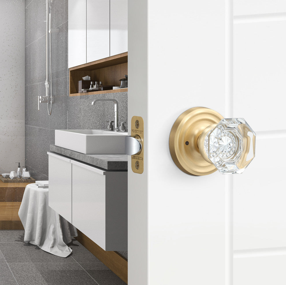 Torrey Privacy Knob, Satin Brass