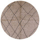 Ahgly Company Indoor Round Mid-Century Modern Area Rugs, 5' Round