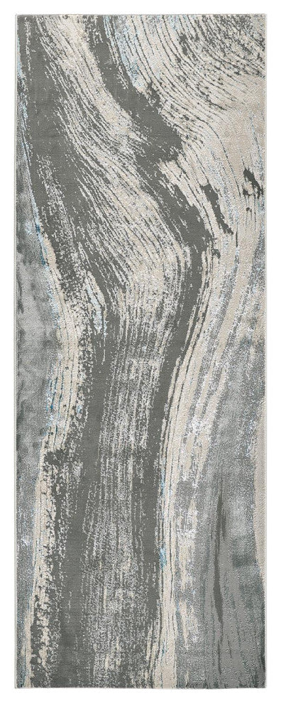 Weave & Wander Aurelian Gray/Silver 2'10"x7'10" Runner