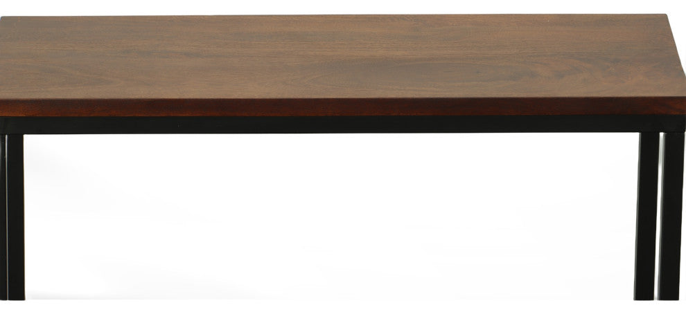 Ryan Console Table - Chestnut/Black