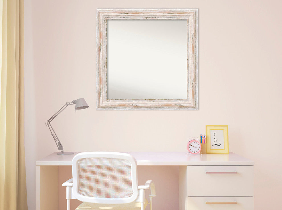 Wall Mirror Choose your Custom Size, Alexandria White Wash