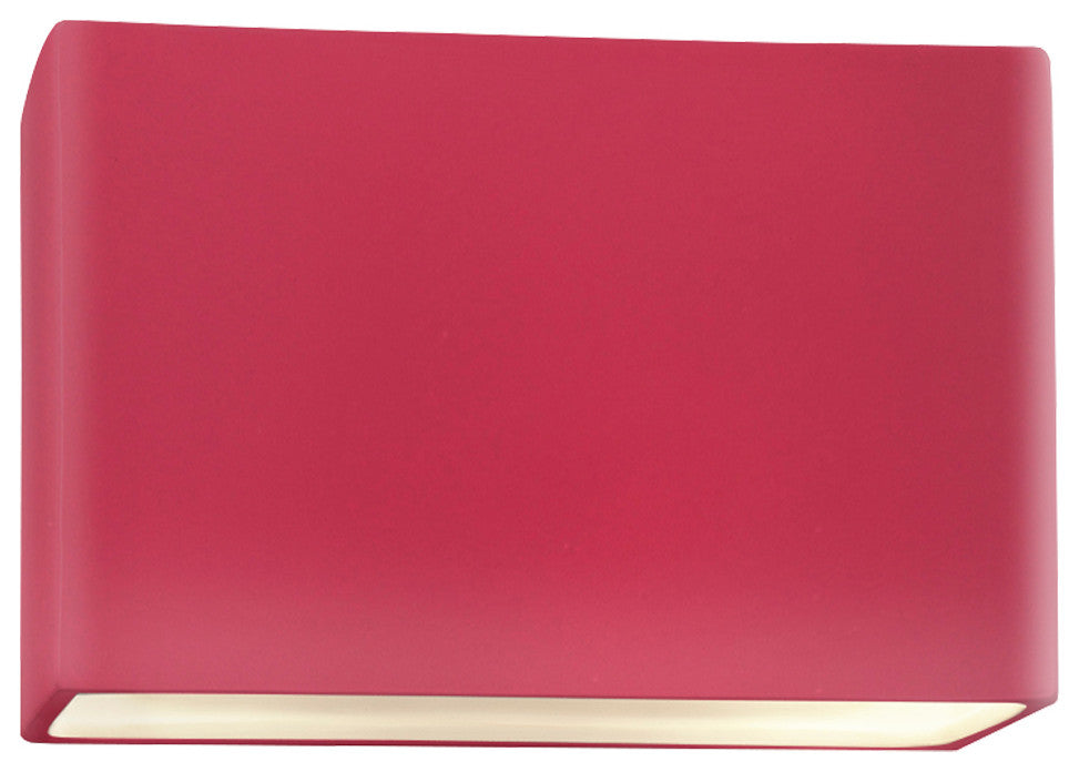 Ambiance Large ADA Wide Rectangle Wall, Closed Top, 12", Cerise