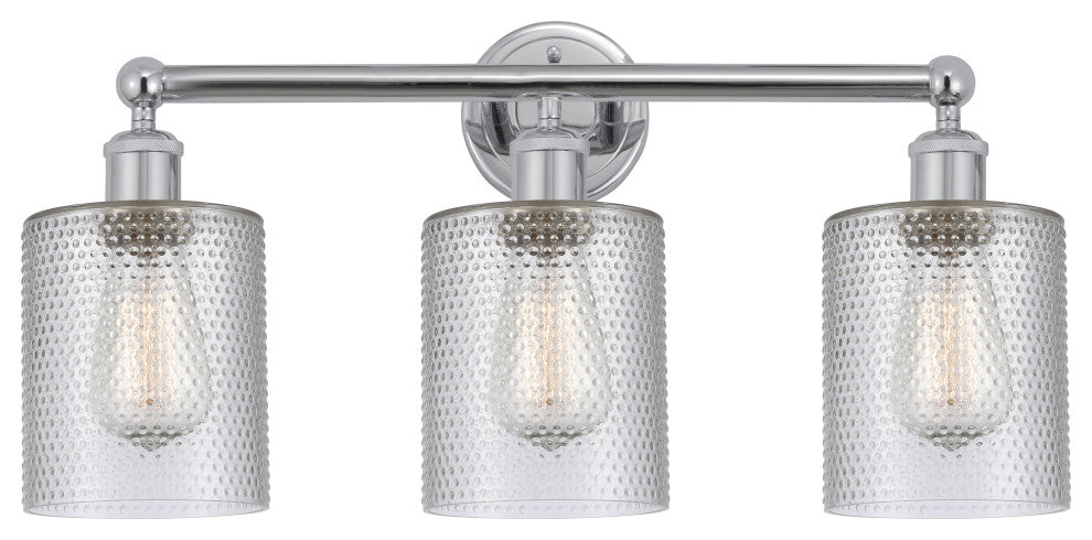 Innovations 616-3W-PC-G112 3 Light Bath Vanity Light, Polished Chrome