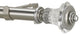 Joffre Non-Telescoping Curtain Rod, Antique Silver, 96''