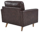 Valour Leather Armchair, Brown