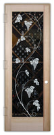 Wine Door - Vineyard Grapes Unfurled - Douglas Fir (stain grade) - 30" x 96"...