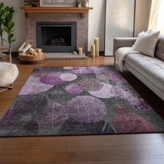 Premium Machine Washable Mayfield AMF556 Garnet 9' x 12' Rug