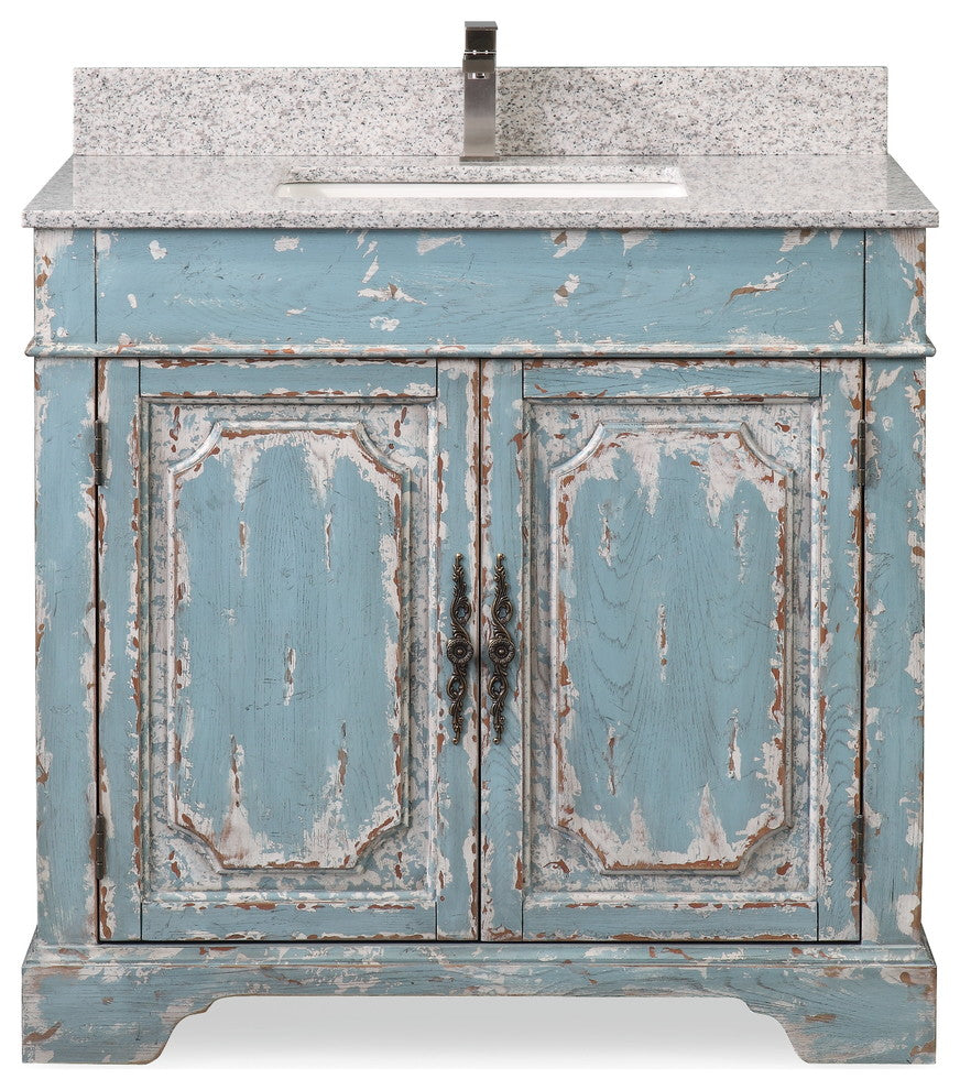 36" Litchfield Light Blue Bathroom Vanity