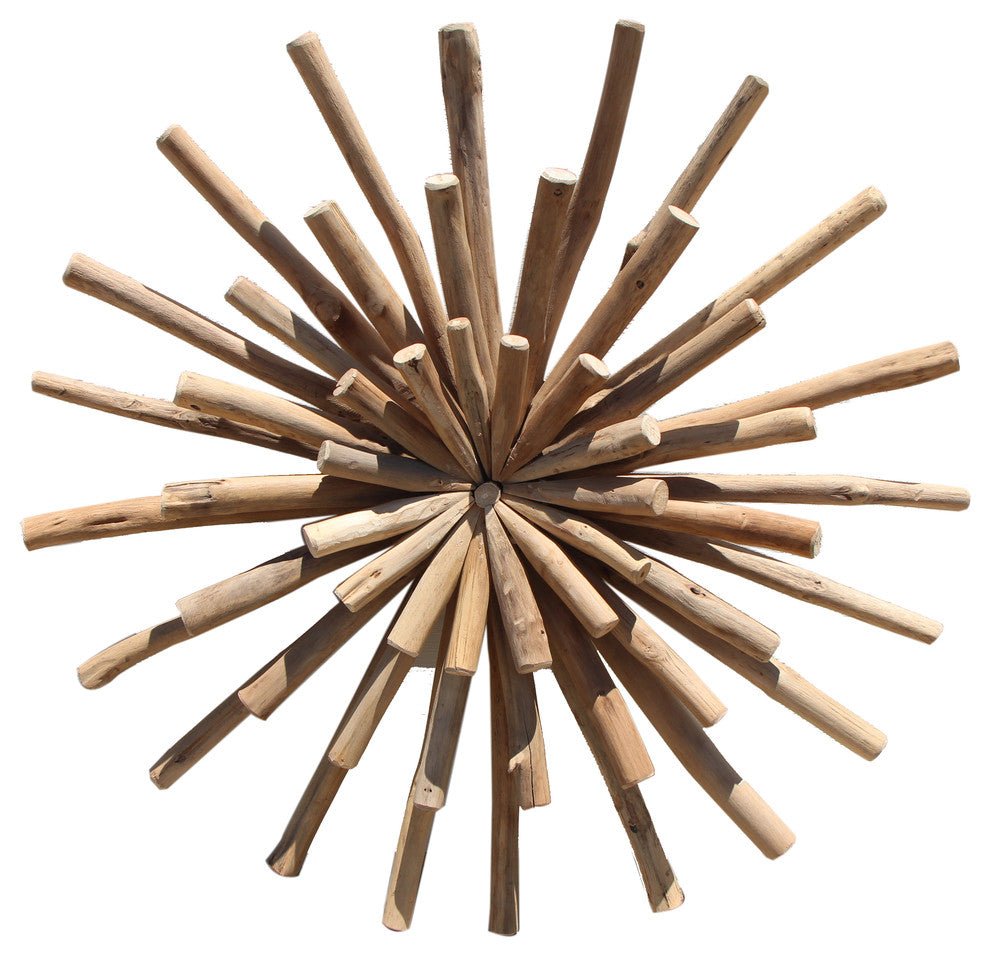 Starburst Reclaimed Wood Wall Art, 36"