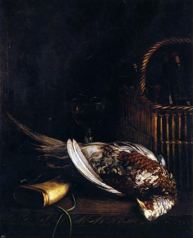 Claude Oscar Monet Still Life With Pheasant, 20"x25" Wall Decal