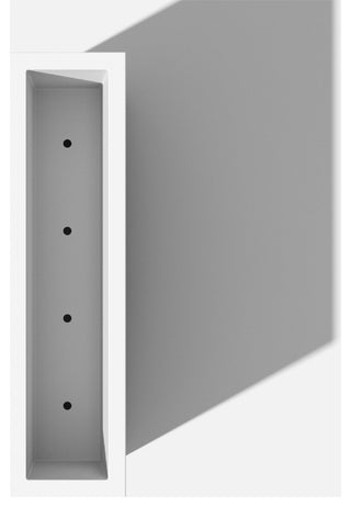Veradek Block Series Span Planter, White, Medium